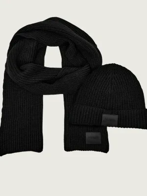 HUGO Szal + czapka Zago | z dodatkiem wełny