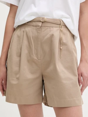 HUGO szorty damskie bawełniane Henisea-1-W