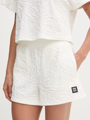 HUGO szorty damskie z bawełną ZEB_short