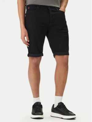 HUGO Szorty jeansowe 50556154 Czarny Tapered Fit
