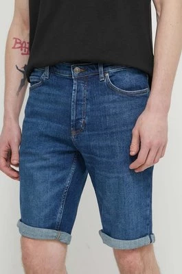 HUGO szorty jeansowe męskie kolor niebieski 50511307