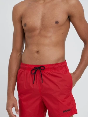 HUGO szorty kąpielowe 50469312 kolor czerwony 50469312