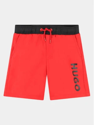 Hugo Szorty kąpielowe G00002 D Czerwony Regular Fit