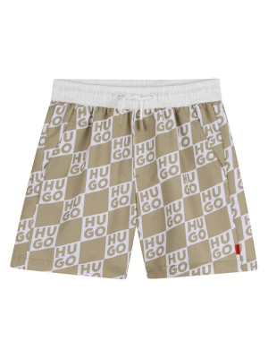 HUGO Szorty kąpielowe G00979 D Beżowy Regular Fit