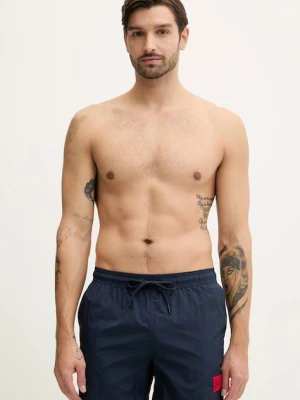 HUGO szorty kąpielowe DOMINICA kolor granatowy