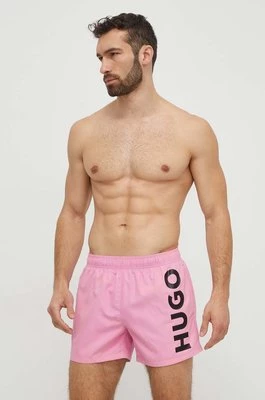 HUGO szorty kąpielowe kolor różowy 50513980