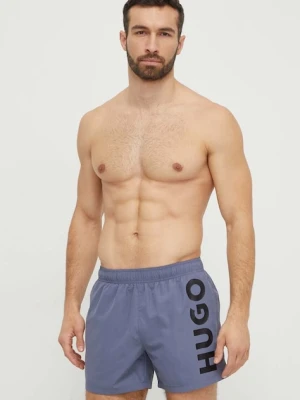 HUGO szorty kąpielowe kolor szary 50513980