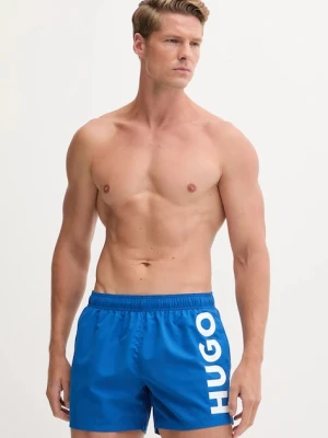 HUGO szorty kąpielowe kolor turkusowy 50513979