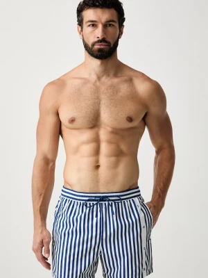 HUGO szorty kąpielowe męskie COASTA_Swim short niebieski
