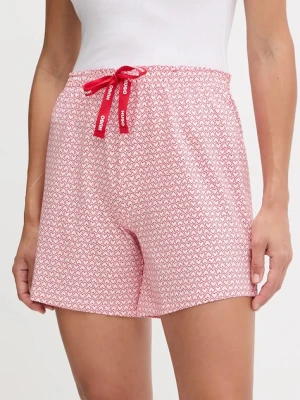 HUGO szorty piżamowe CASUAL SHORTS damska kolor czerwony 50556938