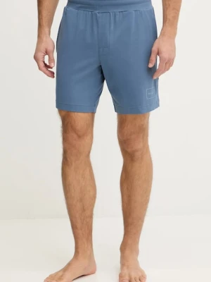 HUGO szorty piżamowe Laze Shorts CW męskie kolor niebieski gładka 50525247