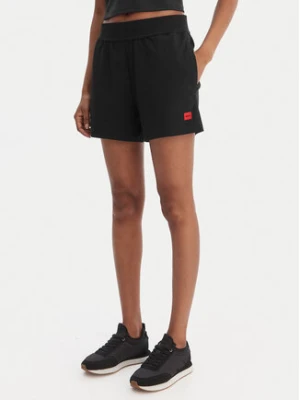 HUGO Szorty sportowe Signature 50556815 Czarny Regular Fit