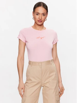 Hugo T-Shirt 50486327 Różowy Slim Fit