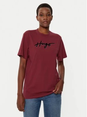 HUGO T-Shirt 50528585 Czerwony Regular Fit