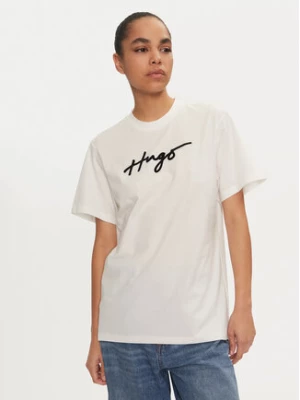 Hugo T-Shirt 50528585 Écru Regular Fit