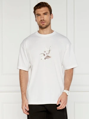 HUGO T-shirt Asil HUGO X LES BENJAMINS | Relaxed fit biały