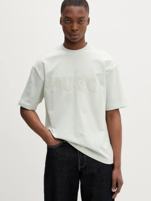 HUGO t-shirt basic męski bawełniany Dinkee
