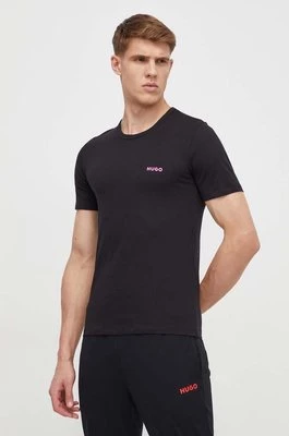 HUGO t-shirt bawełniany 3 - pack 3-pack męski kolor czarny z nadrukiem 50480088