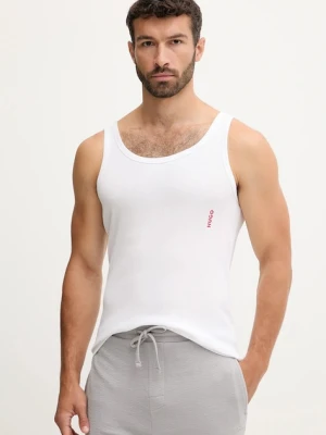 HUGO t-shirt bawełniany 3-pack TANK TOP TRIPL. PACK kolor biały 50545681