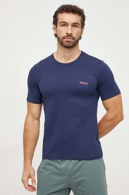HUGO t-shirt bawełniany 3-pack kolor szary z nadrukiem 50480088