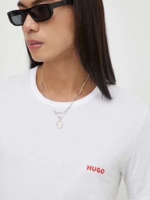 Zdjęcie produktu HUGO t-shirt bawełniany 3-pack męski kolor biały gładki 50493972