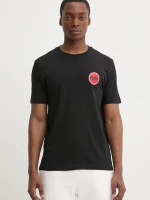 HUGO t-shirt bawełniany czarny