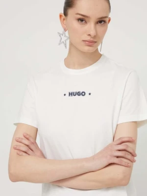 HUGO t-shirt bawełniany