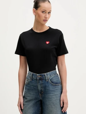 HUGO t-shirt bawełniany Damacia_6 czarny