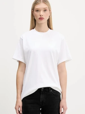 HUGO t-shirt bawełniany damski kolor biały 50550901