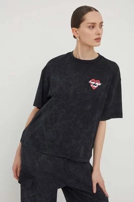 HUGO t-shirt bawełniany damski kolor czarny 50508717