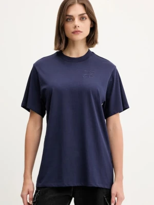 HUGO t-shirt bawełniany damski kolor granatowy 50550901