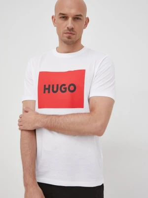 HUGO t-shirt bawełniany Dulive222 biały