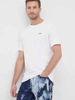 HUGO t-shirt bawełniany męski kolor biały gładki 50466158