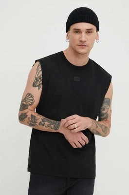 HUGO t-shirt bawełniany męski kolor czarny 50505531