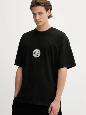 HUGO t-shirt bawełniany męski kolor czarny z nadrukiem 50542366