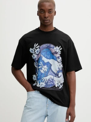 HUGO t-shirt bawełniany męski kolor czarny z nadrukiem 50548466