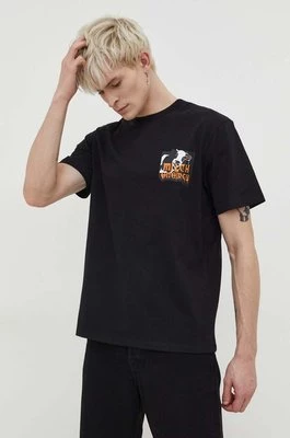 HUGO t-shirt bawełniany męski kolor czarny z nadrukiem 50508531