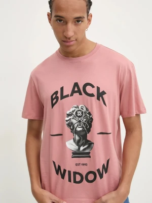 HUGO t-shirt bawełniany różowy
