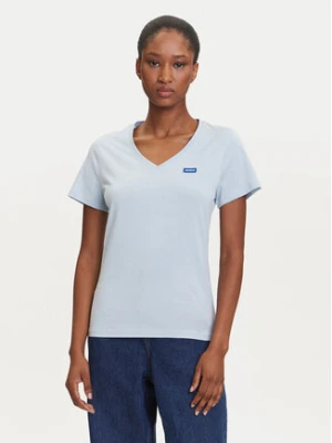 HUGO T-Shirt Classic 50513667 Błękitny Slim Fit