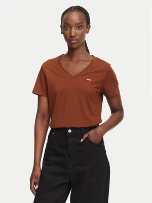 HUGO T-Shirt Classic 50513667 Brązowy Slim Fit