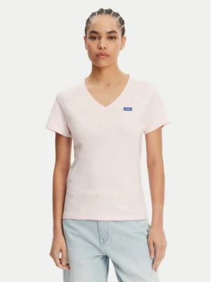HUGO T-Shirt Classic 50513667 Różowy jasny Slim Fit