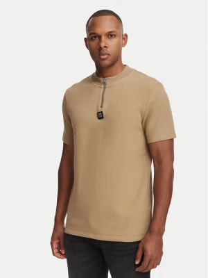 HUGO T-Shirt Dabi 50563018 Beżowy ciemny Regular Fit