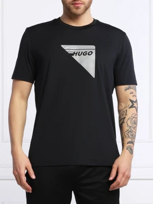 HUGO T-shirt Dagile_X | Slim Fit czarny