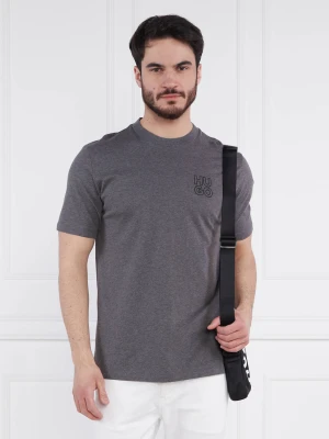 HUGO T-shirt Daiman | Regular Fit grafitowy