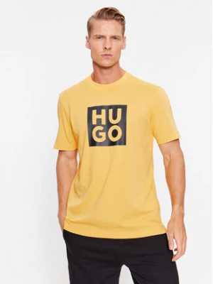 Hugo T-Shirt Daltor 50473891 Żółty Regular Fit