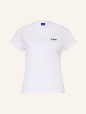 Hugo T-Shirt Damatee weiss BIAŁY