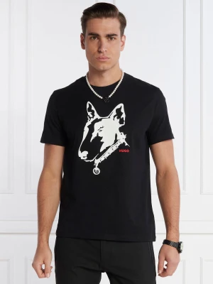 HUGO T-shirt Dammock | Regular Fit czarny