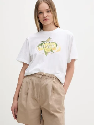 HUGO T-shirt damski bawełniany Vintage Tee_24 biały