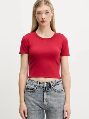 HUGO t-shirt damski kolor czerwony 50512000