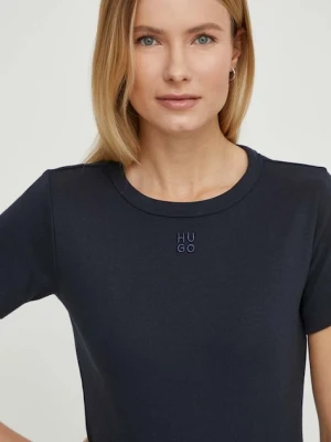 HUGO T-shirt damski z bawełną Deloris
